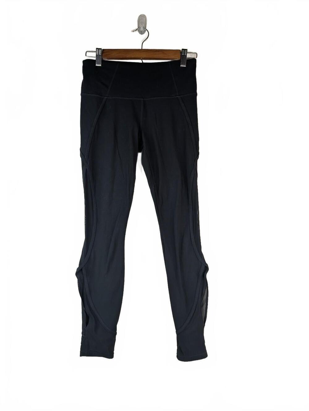 Athleta Black High-Waisted Mesh & Cutout Performance Leggings XS‎